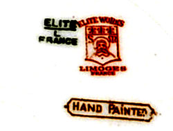 リモージュのマーク(刻印、バックスタンプ)limoges-elite-l-france-mark