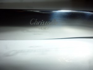 クリストフル　ステンレス　ナイフのマーク