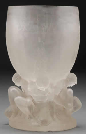 ルネ　ラリック　Rene Lalique　花瓶　cire-perdue-lalique-vase-409-3-27-10