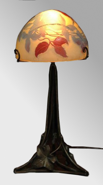フランス製 エミールガレ ランプ（照明） - エミールガレ ドーム兄弟専門店[アンティークテーブルウェア]