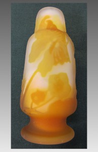 エミールガレ　多色使い　カメオガラス　花瓶